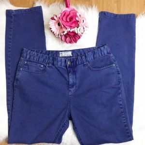 Free People straight leg blue jeans